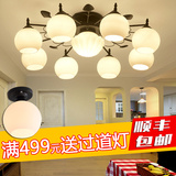 欧式led吸顶灯现代简约美式客厅灯新款圆型创意卧室灯餐厅过道灯