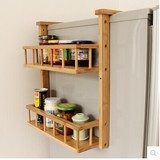 竹创意厨房用品厨具用具工具餐具碗筷置物收纳储物调味料冰箱挂架