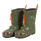 美国kidorable恐龙款卡通儿童学生防滑橡胶雨鞋男童雨靴正品免代