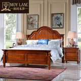 林间木语家具 简美现代实木豪华双人床 美式卧室简约1.8米大床YB