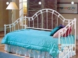 宜家正品沙发床 折叠 沙发单人 铁艺沙发床 白色欧式 铁艺床
