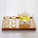 茶功夫茶具整套带茶盘加厚玻璃茶具套装透明过滤泡花茶壶水果花果