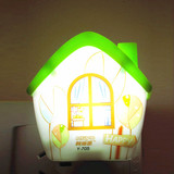 创意led光控感应插电卧室走廊宝宝老人起夜喂奶装饰小夜灯