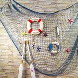 创意地中海渔网装饰网墙饰壁饰背景墙酒吧装饰品墙面墙壁挂饰挂件