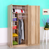 整体衣柜特价定制简易实木质环保板式大衣柜2门3门4门组装木衣橱