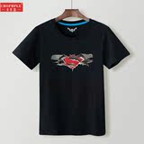蝙蝠侠大战超人T恤男短袖2016夏季加大码青少年学生衣服半袖体恤