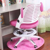 生宝 欧式白色书桌椅 可升降不转儿童学习椅 家用学生电脑椅子益