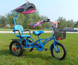 新款折叠儿童三轮车带斗脚踏车自行车3-9岁孩子宝宝永久的双人车