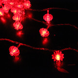 钱康红灯笼彩灯串10米LED彩灯闪灯新年庭院装饰串灯节日装饰物品