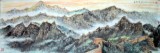 金陵江风古董收藏字画国画六尺山水长城颂真迹如假包换赠证书