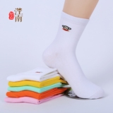 大嘴猴纯棉女袜子夏季 中筒韩国糖果色可爱卡通女袜运动休闲袜子