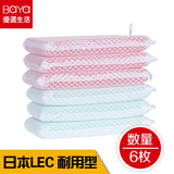 日本LEC 洗碗海绵百洁布 厨房洗碗海绵 6个装洗碗布 百洁布清洁布