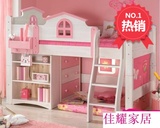 直销松木儿童床新款彩漆造型童床男孩女孩半高床儿童家具套房组合