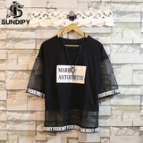 sundipy2016夏装新款欧美嘻哈圆领男士短袖T恤男装体恤潮打底衫男
