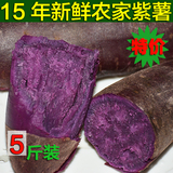 紫薯新鲜小紫薯农家自种有机紫薯新鲜生紫薯地瓜批发5斤包邮