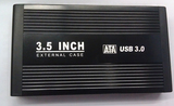 OEM全新3.5寸USB3.0 SATA串口台式机移动硬盘盒支持3TB铝合金散热