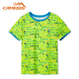 camkids小骆驼 男童T恤短袖 儿童户外速干T 青少年短t2016夏季新