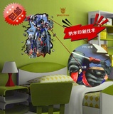 男儿童房3d变形金刚墙贴自粘3d立体墙纸 个性时尚jrs视频直播_JRS体育直播_jrs直播是什么意思纳米贴画