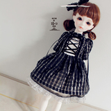 【布兰奇】bjd sd娃娃衣服6分4分3分黑色哥特风小洋装，公主裙