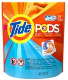 美国最新上市Tide Pods/汰渍洗衣粉泡/固态洗衣粉洗衣液 14枚装