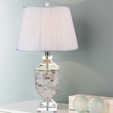 美式地中海风格装饰书房客厅卧室简约水晶灯具创意奖杯  贝壳台灯