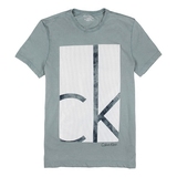 2016夏新品Calvin Klein代购 CK男士时尚休闲圆领胸前胶料短袖T恤