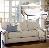美式沙发床可折叠1.5米1.8宜家真皮沙发床布艺多功能客厅两用书房