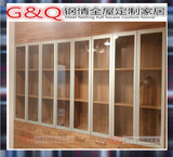 武汉整体书柜书桌定制定做 厂家直销现代铝框木框玻璃门 简欧门板