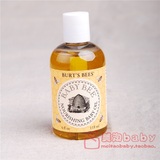 美国Burt's Bees小蜜蜂小麦杏树婴儿油润肤 按摩油118ml天然 现货