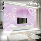 大型壁画3d立体电视背景墙壁纸现代简约客厅无缝墙纸壁画清新花朵