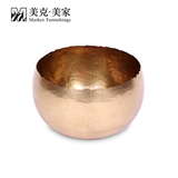 美克美家伊森艾伦型黄铜复古巧妙设计精美装饰品铜碗|EA437533
