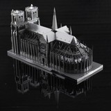 3D立体金属模型拼图巴黎圣母院益智玩具送男女朋友创意生日礼物