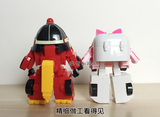 韩国Q版变形机器人 消防车救援变形战队警车珀利玩具男孩生日礼物