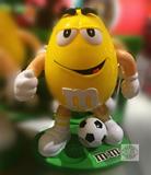 美国玛氏集团M&M's巧克力豆糖果机足球公仔糖果机 MM卡通玩具收藏