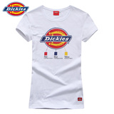 Dickies 夏季新款女经典LOGO印花 棉质 情侣短袖T恤162W30EC16