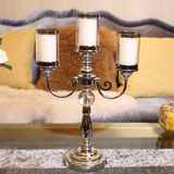 新古典欧式美式样板间摆设 客厅餐桌家居装饰品工艺品烛台摆件