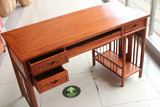 红木电脑桌台式桌实木家具书桌非洲黄花梨木家用简约办公桌