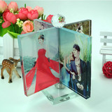 水晶定制照片摆台旋转风车个性DIY创意生日礼物相册相框送男女友