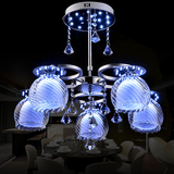 欧式吊灯具创意田园温馨客厅卧室餐厅简约现代水晶玻璃led吸顶灯