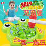 儿童婴儿3-6周岁新款音乐电动大号打地鼠12个月益智玩具敲击游戏