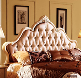 花1.5米1.8米 卧室双人床 法式布艺床欧式床 公主床 实木雕