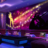 大型3D客厅KTV壁纸酒吧大型壁画音响音乐涂鸦立体音符背景墙