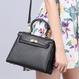 Somay女士包包2016新款夏季时尚手提女包锁扣凯莉包手掌纹单肩包