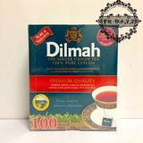 49.9包邮正品 Dilmah迪尔玛 100包简装特级锡兰红茶200g自制奶茶