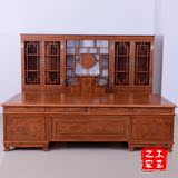 红木书桌实木中式写字台大班台明清古典办公桌非洲花梨实木电脑桌