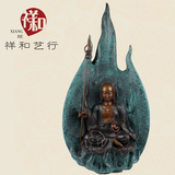 祥和艺行纯铜地藏王菩萨火焰地藏王家居饰品铜器佛像工艺品摆件