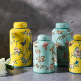 8月新品-Dinango系列陶瓷手绘装饰罐|储物罐|玄关装饰 花瓶