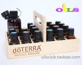 doterra多特瑞精油收纳盒 手提篮 木格子展示架 21孔松木篮