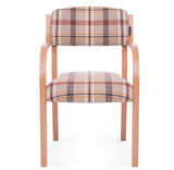 ae餐椅欧式休闲沙发椅简约扶手办公椅西餐厅家用实木椅子