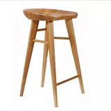 实木酒吧椅吧台凳复古纯实木吧台椅子家用吧凳高脚凳星巴克高脚椅